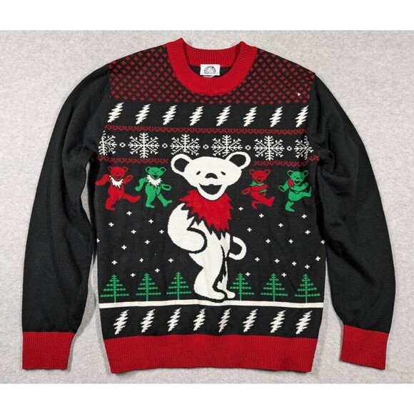 Grateful Dead Christmas Sweater. Ripple Junction. Festive and fabulous! - Picture 1 of 10